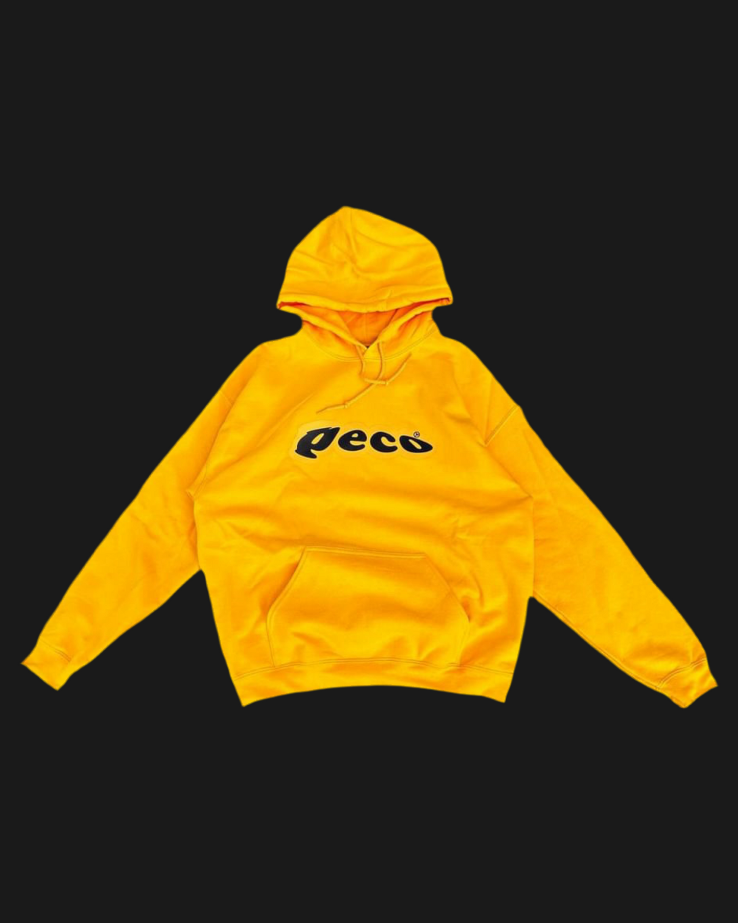 PECO mustard yellow oversized hoodie